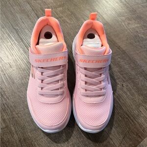 Skechers Kids Light Pink and Coral Athletic Sneakers